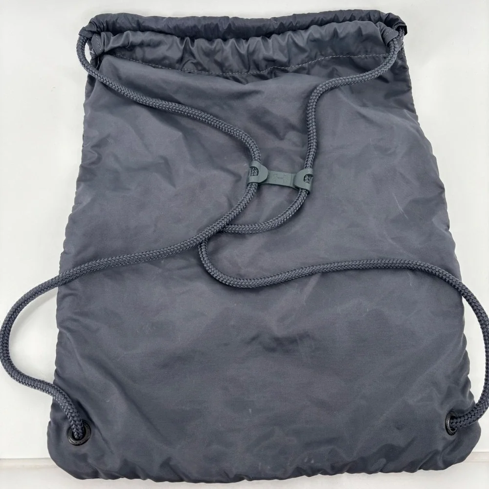Under Armour Drawstring Backpack‎ Unisex OS Black Good Graphic Logo Sackpack